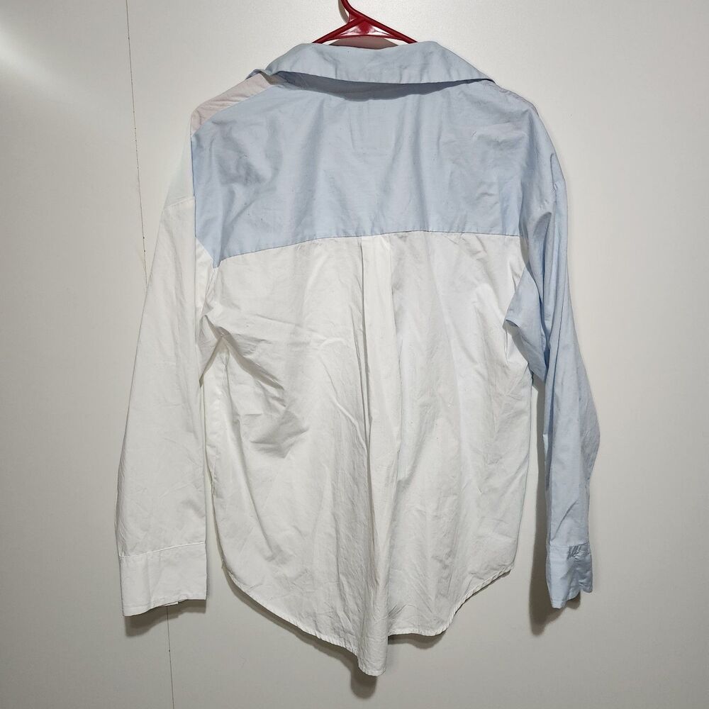 Abercrombie Fitch Colorblock Button Up Shirt Blue… - image 6